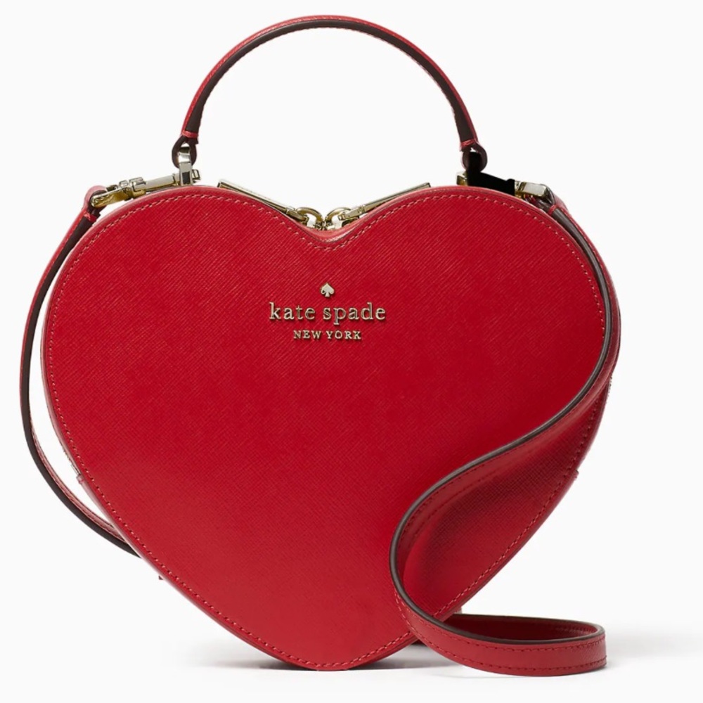 Kate Spade Love Shack Heart purse/bag in Red